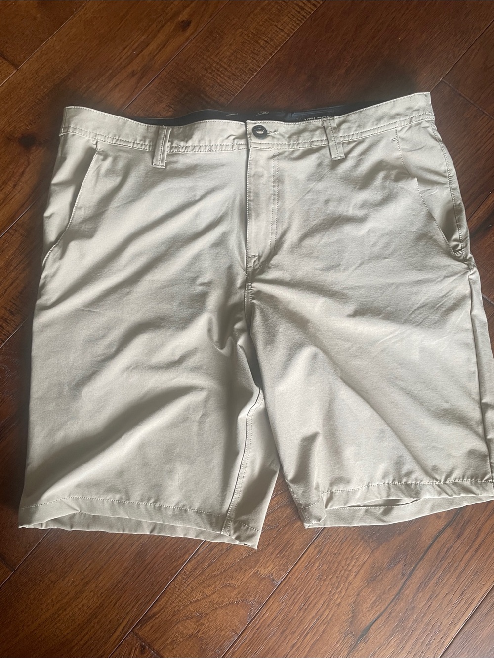 Volcom Men's Flat Front Shorts - Khaki